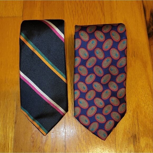 2 Vintage Kuppenheimer Itilian Silk Ties - Picture 2 of 7